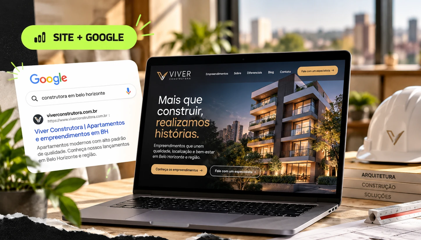 Projeto demonstrativo de Site + Google
